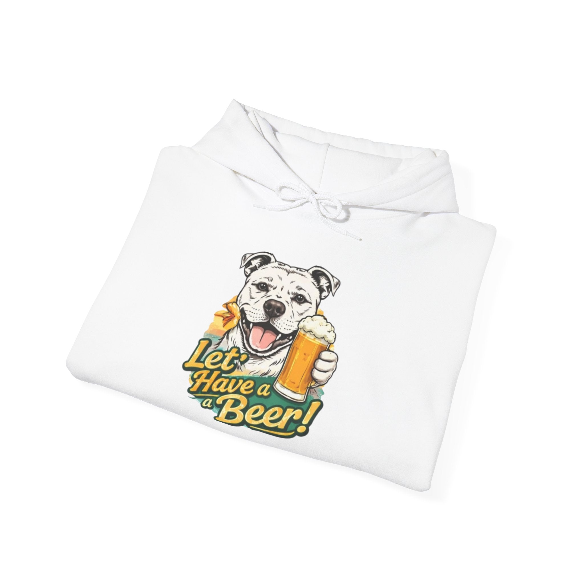Let’s Have a Beer Dog Hoodie – Funny Dog & Beer Graphic Pullover