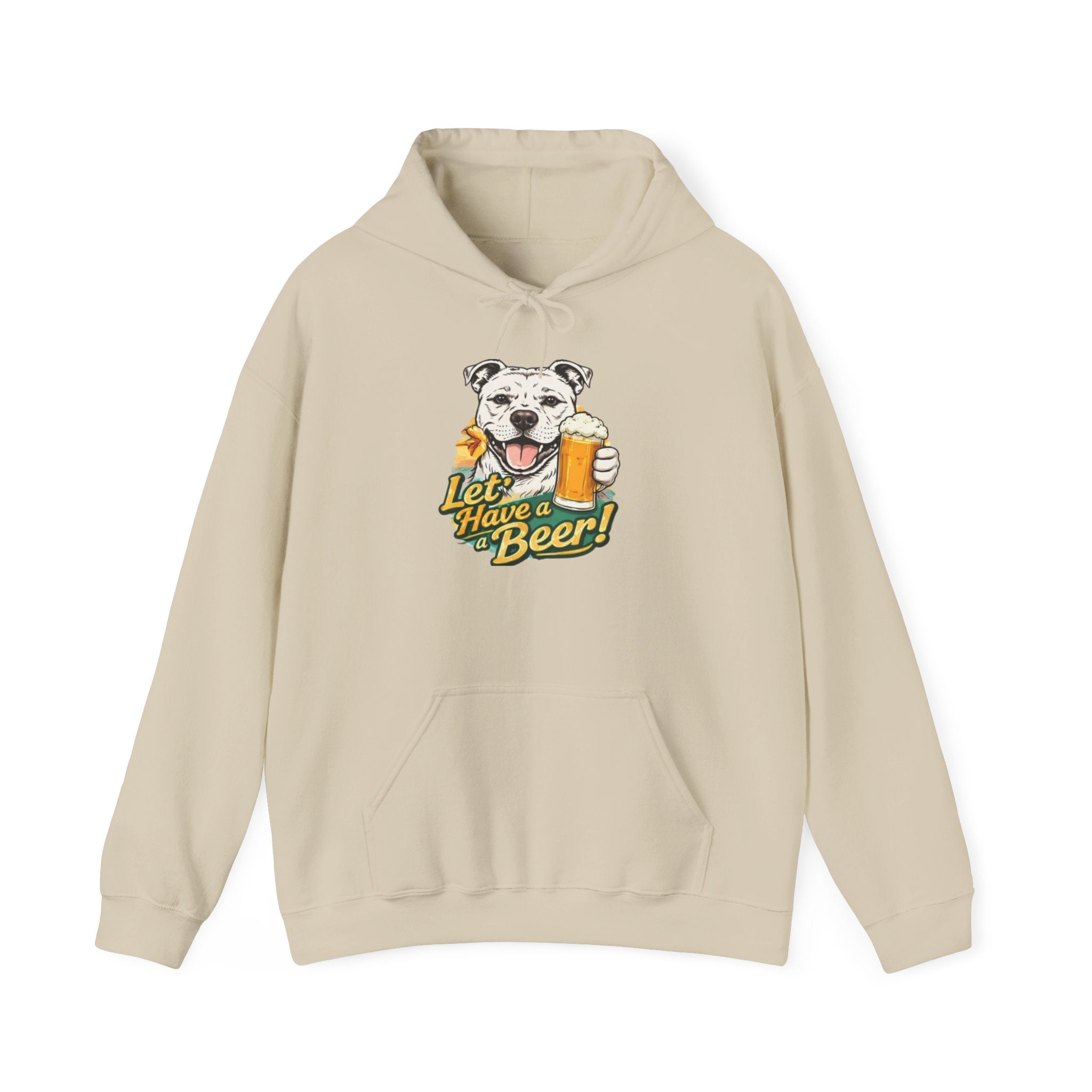 Let’s Have a Beer Dog Hoodie – Funny Dog & Beer Graphic Pullover