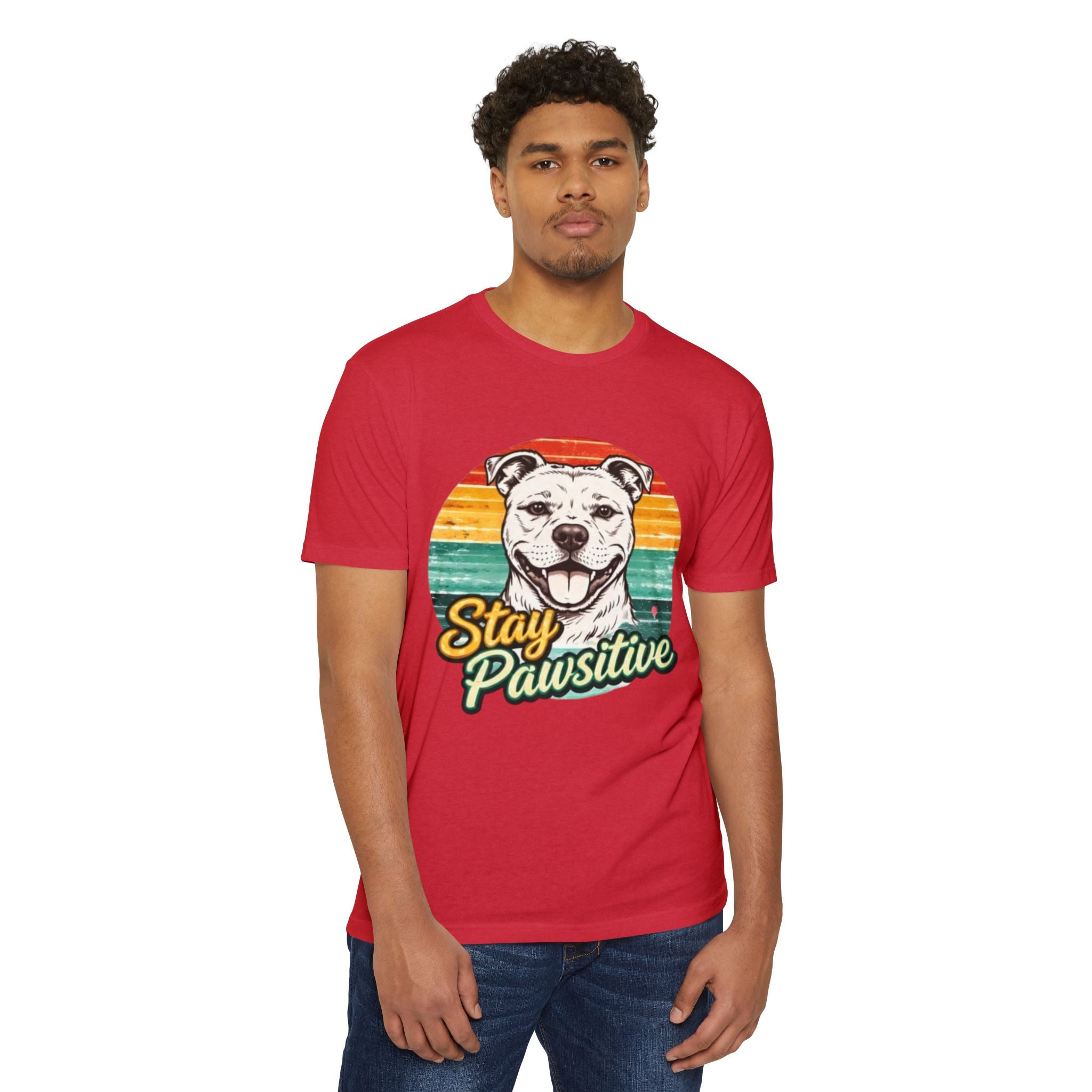 Stay Pawsitive Dog T-Shirt