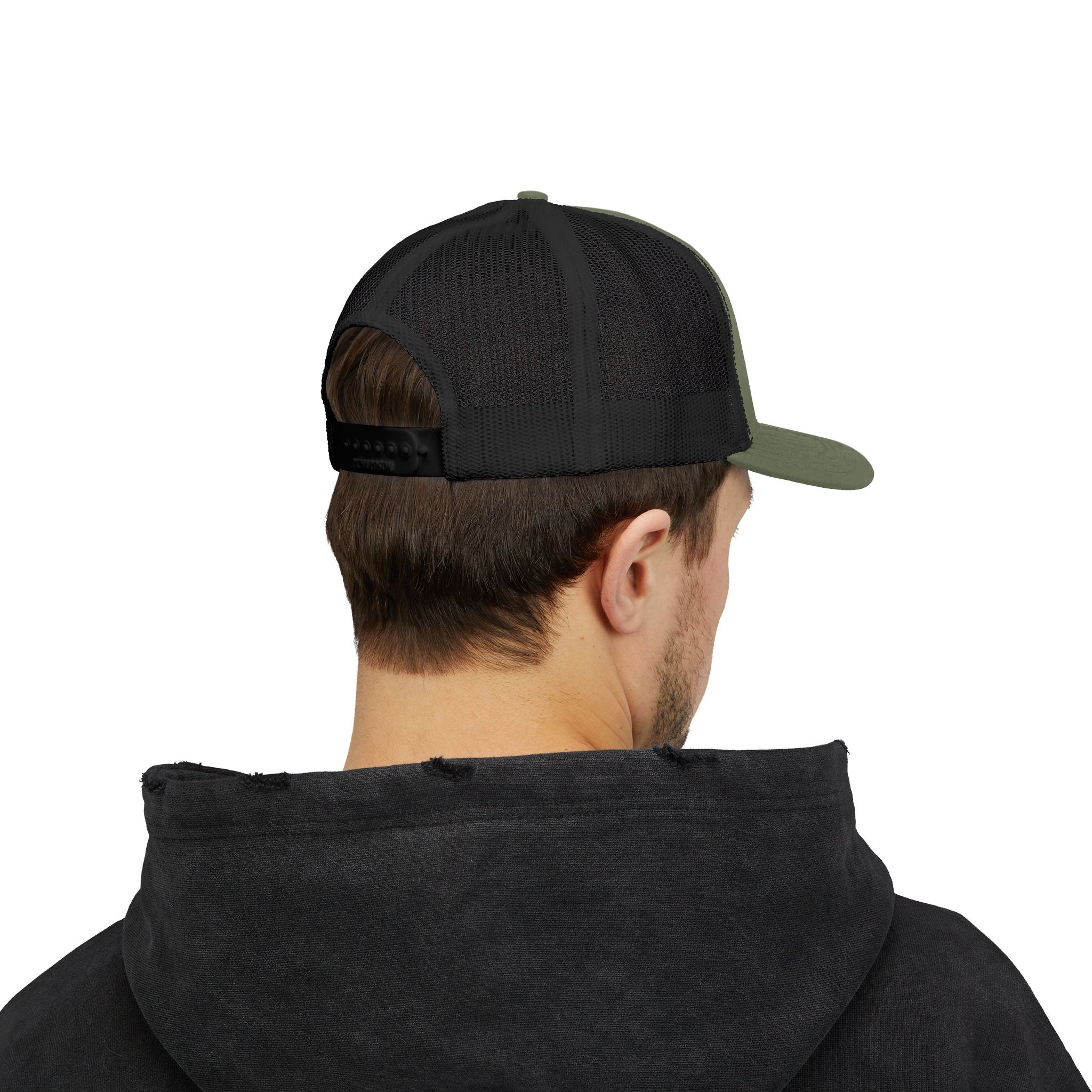 Trucker Cap — Floral Teddy 'Dog Mom' Embroidered Snapback