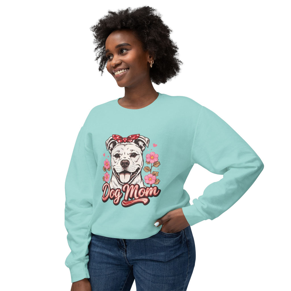 Dog Mom Sweatshirt — Floral Pup Graphic Crewneck