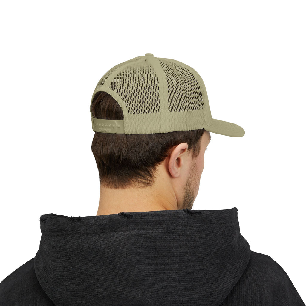Trucker Cap — Floral Teddy 'Dog Mom' Embroidered Snapback