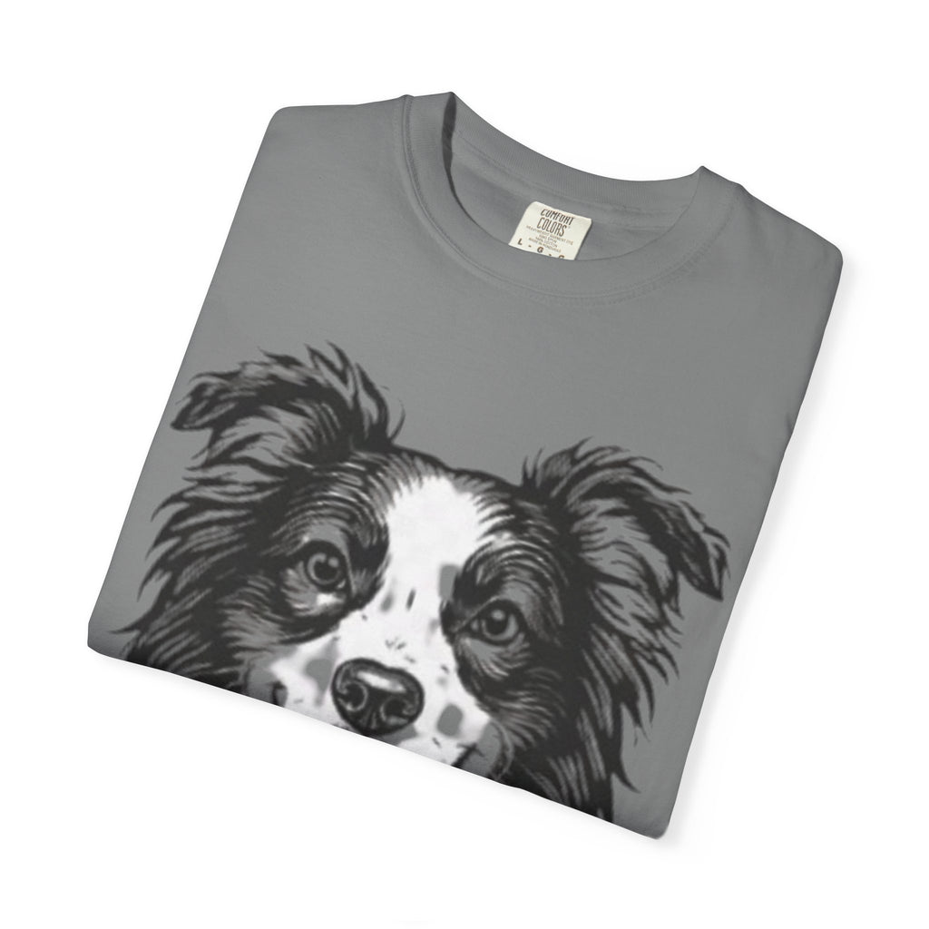 Australian Shepherd Portrait T-Shirt — Happy Dog Face Graphic Tee