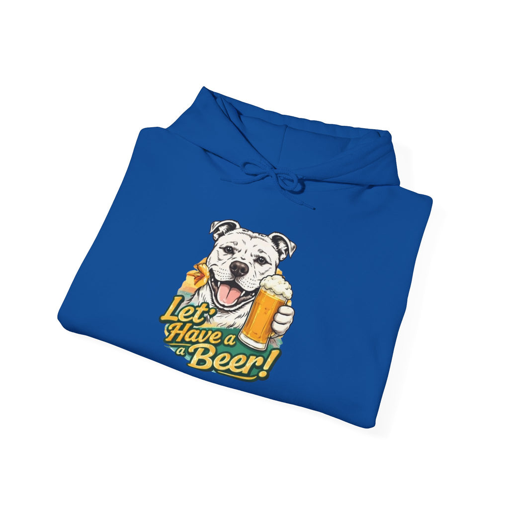 Let’s Have a Beer Dog Hoodie – Funny Dog & Beer Graphic Pullover