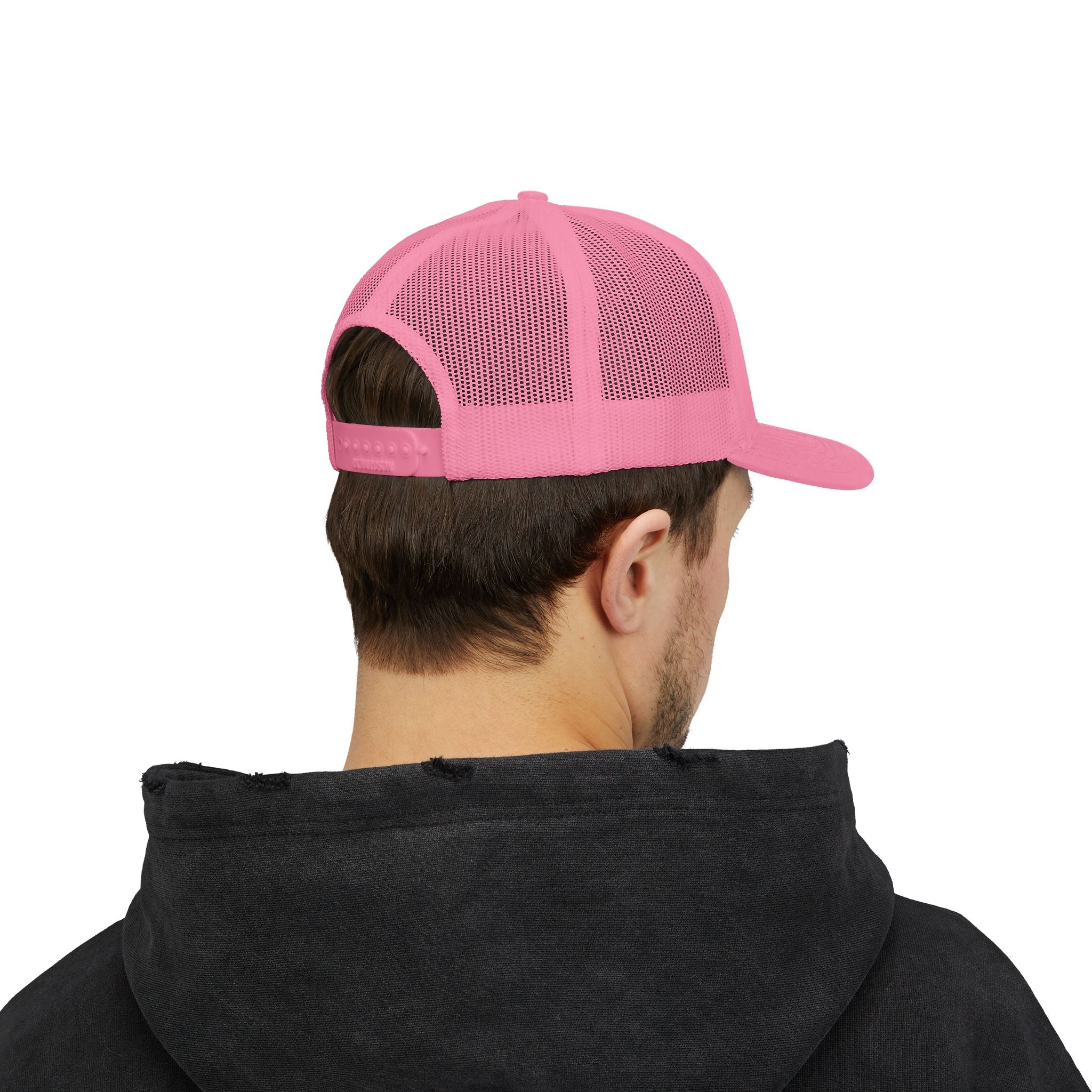 Trucker Cap — Floral Teddy 'Dog Mom' Embroidered Snapback