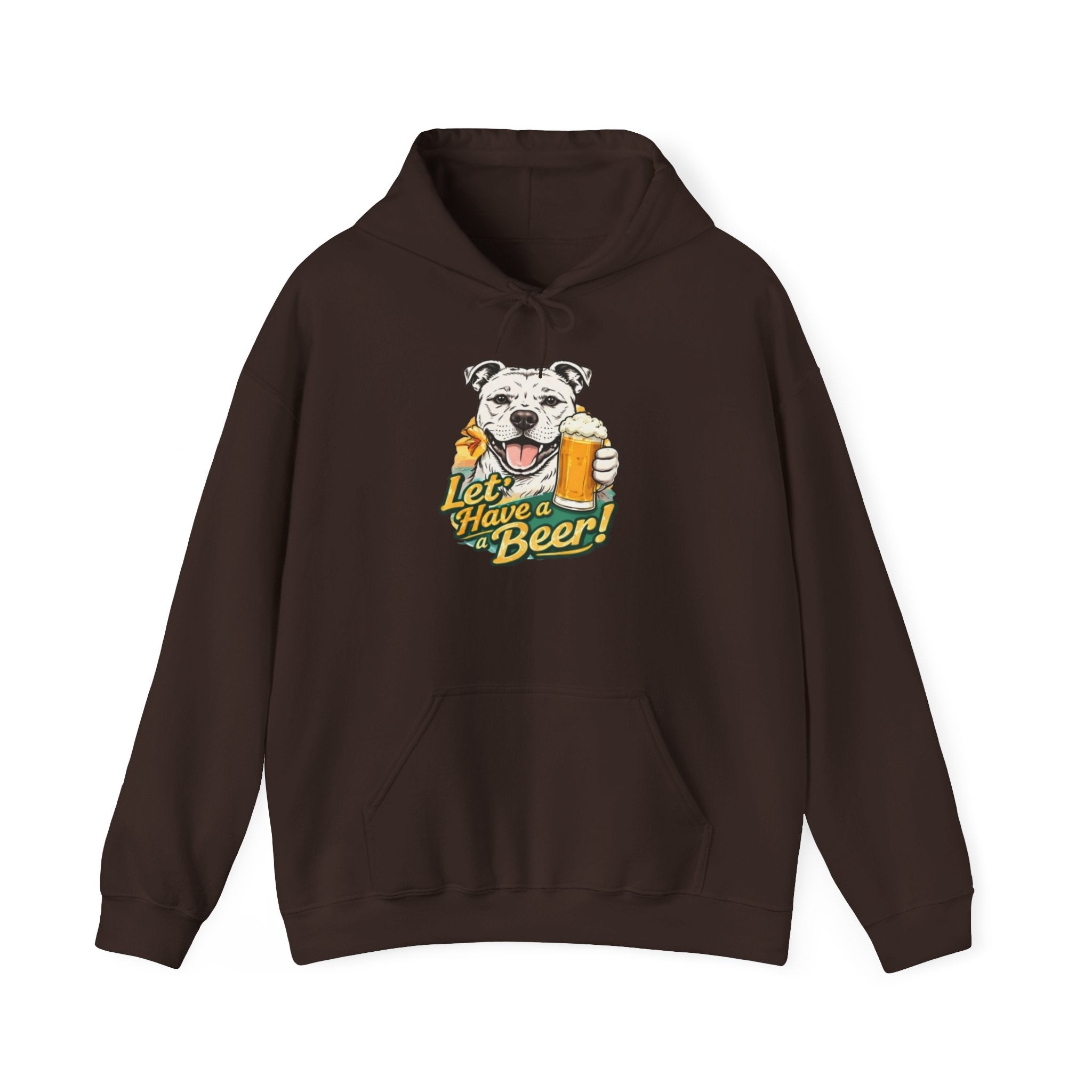 Let’s Have a Beer Dog Hoodie – Funny Dog & Beer Graphic Pullover