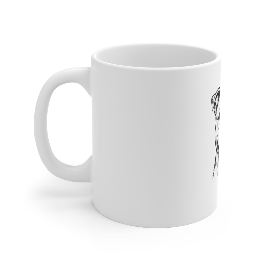 Pit Bull Smile Ceramic Coffee Mug — 11oz & 15oz Dog Lover Gift