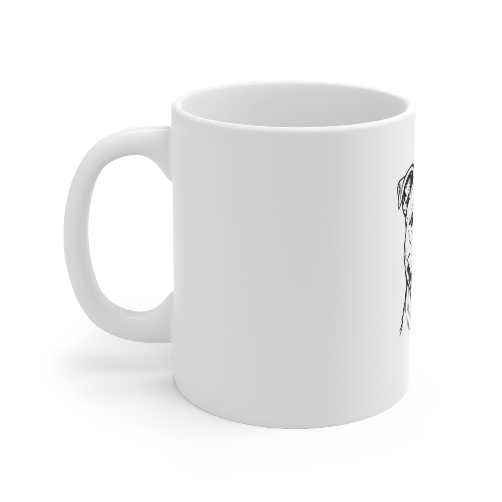 Pit Bull Smile Ceramic Coffee Mug — 11oz & 15oz Dog Lover Gift