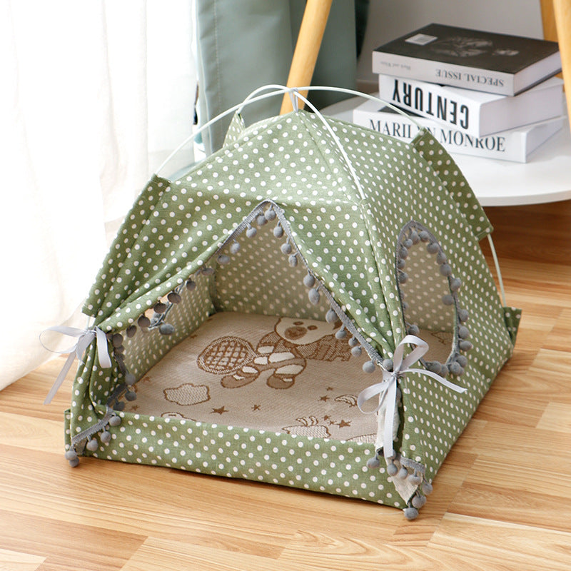 Cat TENT Cat House Enclosed Pet Bed