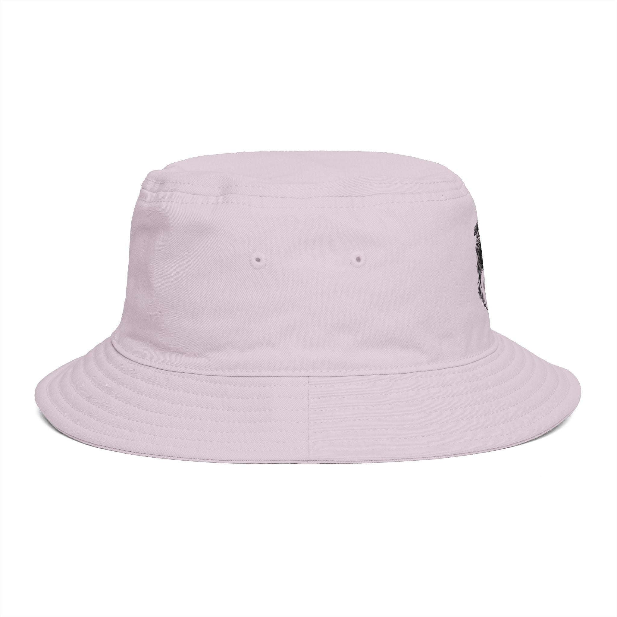 Brown Bucket Hat with Border Collie Portrait – Dog Lover Sun Hat