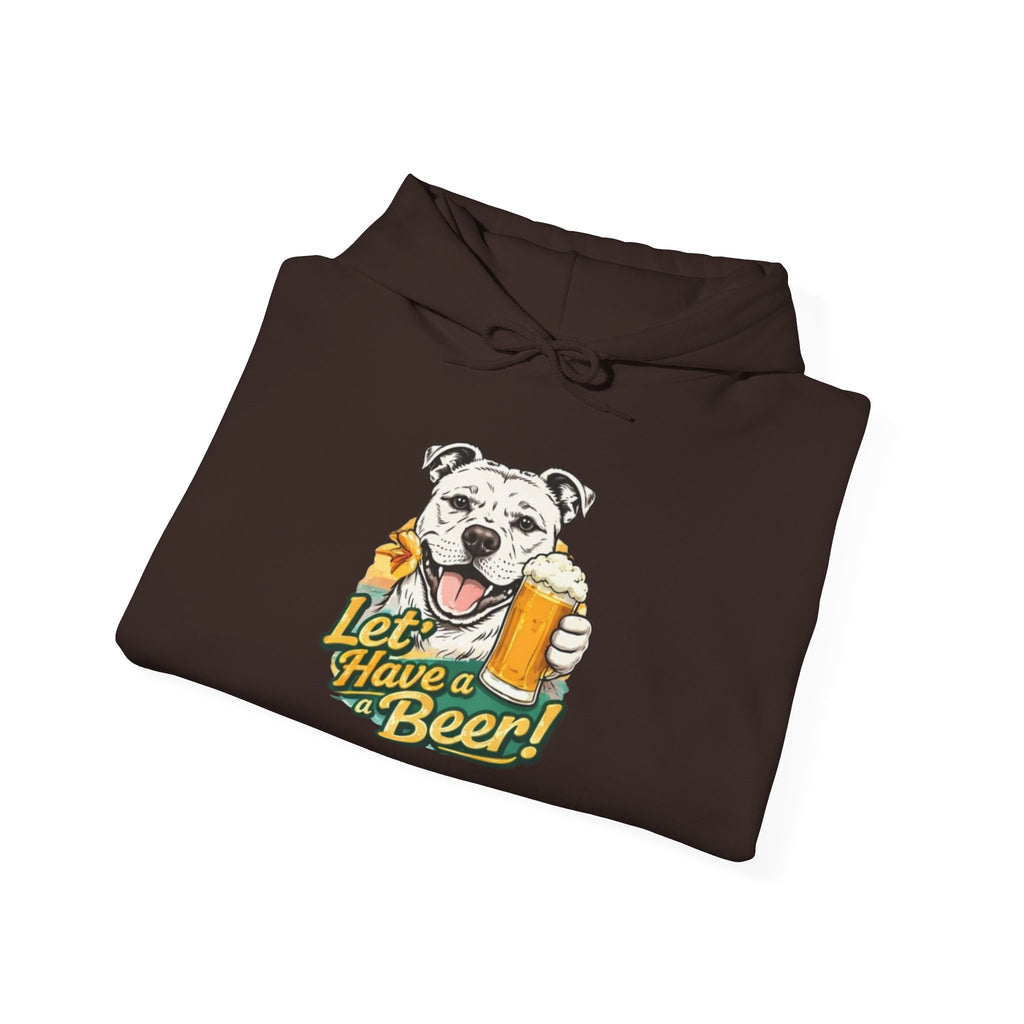 Let’s Have a Beer Dog Hoodie – Funny Dog & Beer Graphic Pullover