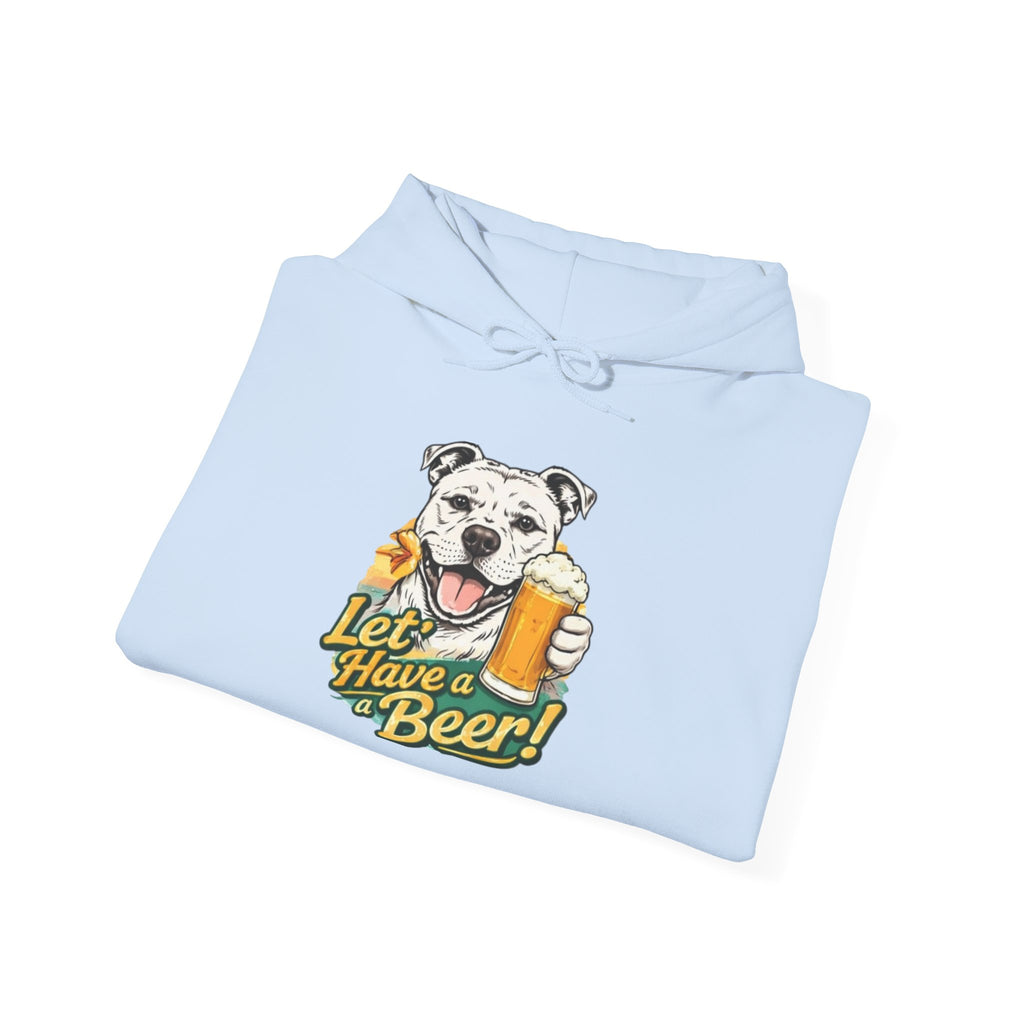 Let’s Have a Beer Dog Hoodie – Funny Dog & Beer Graphic Pullover