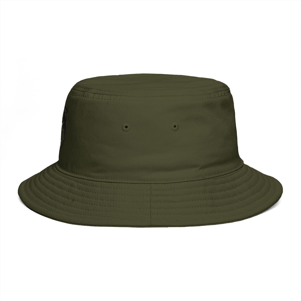 Brown Bucket Hat with Border Collie Portrait – Dog Lover Sun Hat