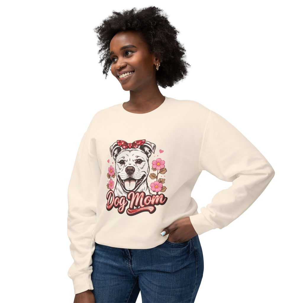 Dog Mom Sweatshirt — Floral Pup Graphic Crewneck
