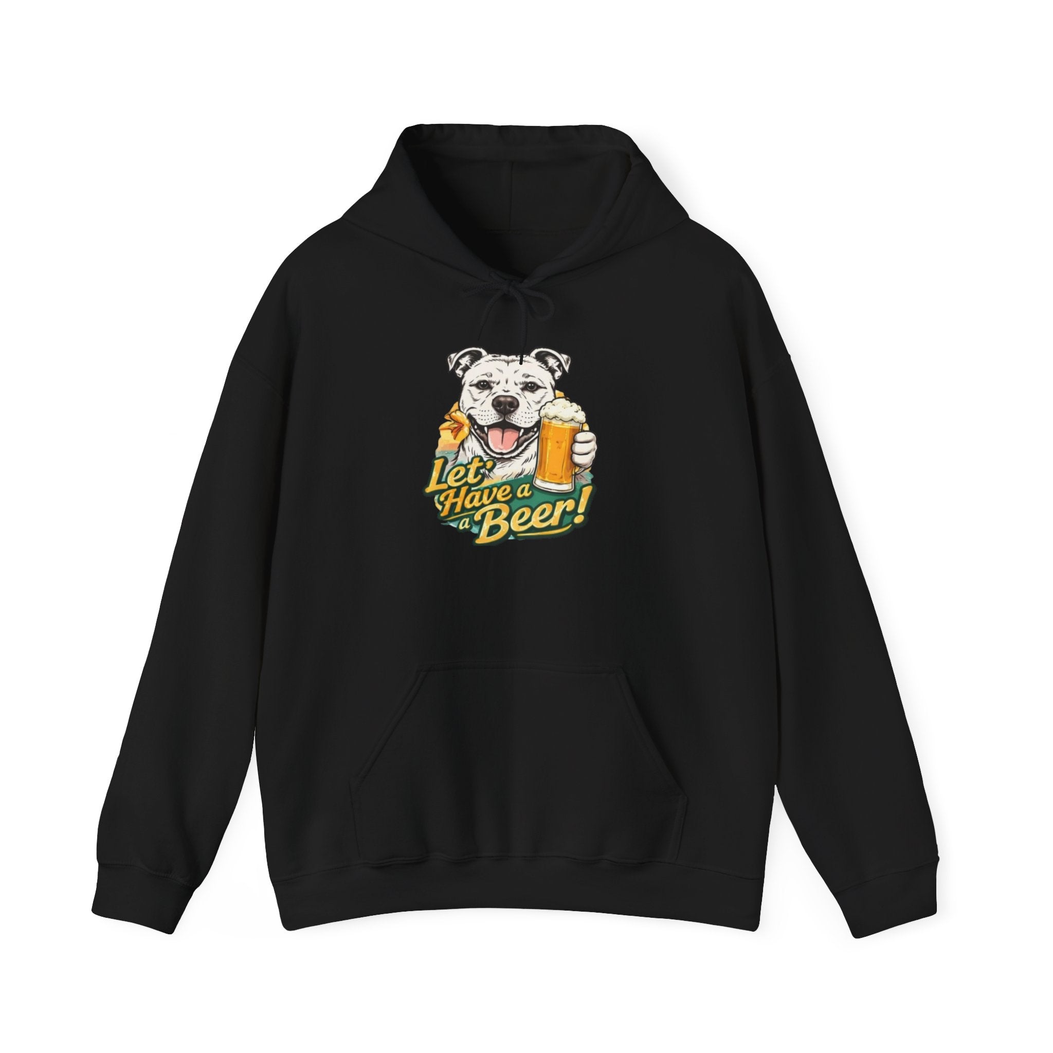 Let’s Have a Beer Dog Hoodie – Funny Dog & Beer Graphic Pullover