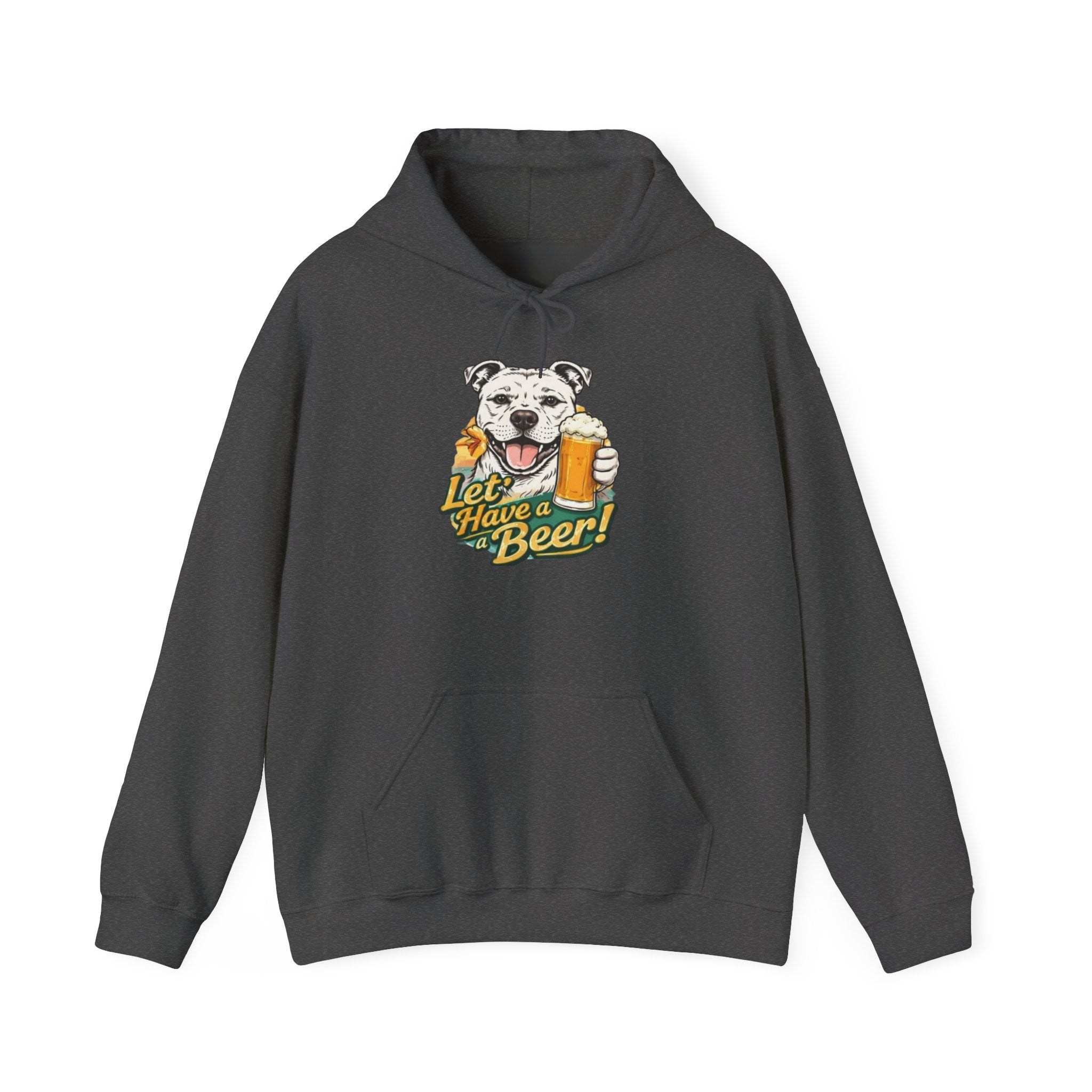 Let’s Have a Beer Dog Hoodie – Funny Dog & Beer Graphic Pullover