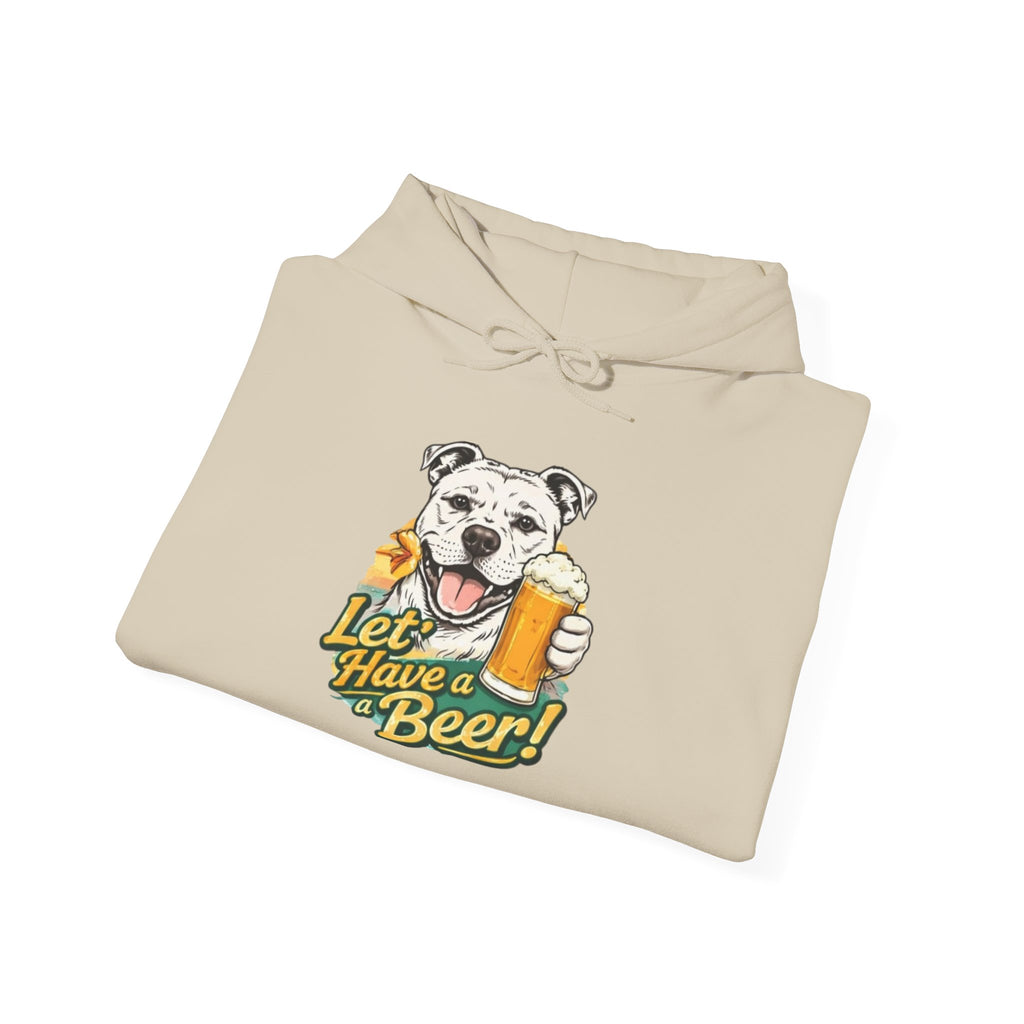 Let’s Have a Beer Dog Hoodie – Funny Dog & Beer Graphic Pullover