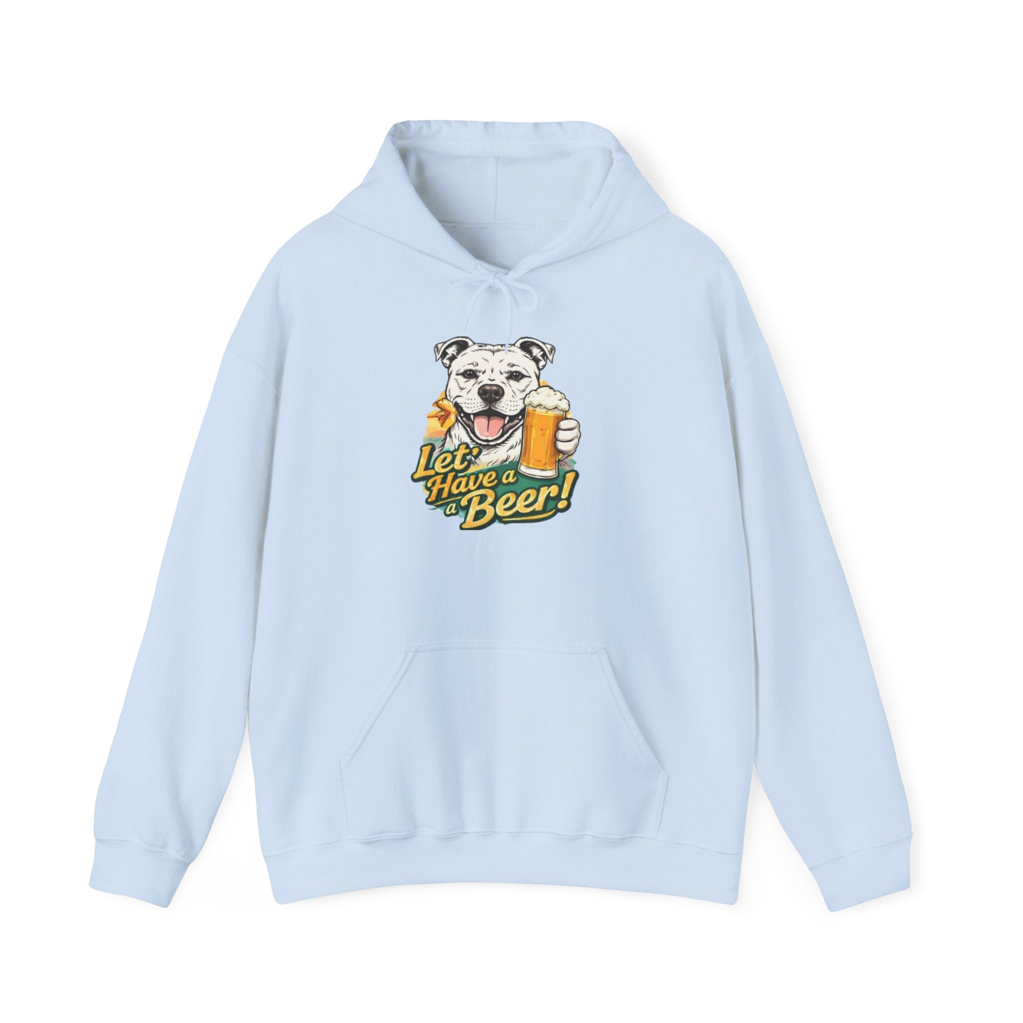 Let’s Have a Beer Dog Hoodie – Funny Dog & Beer Graphic Pullover