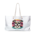 Dog Surf Sunset Weekender Bag — Tropical Palm Beach Travel Tote