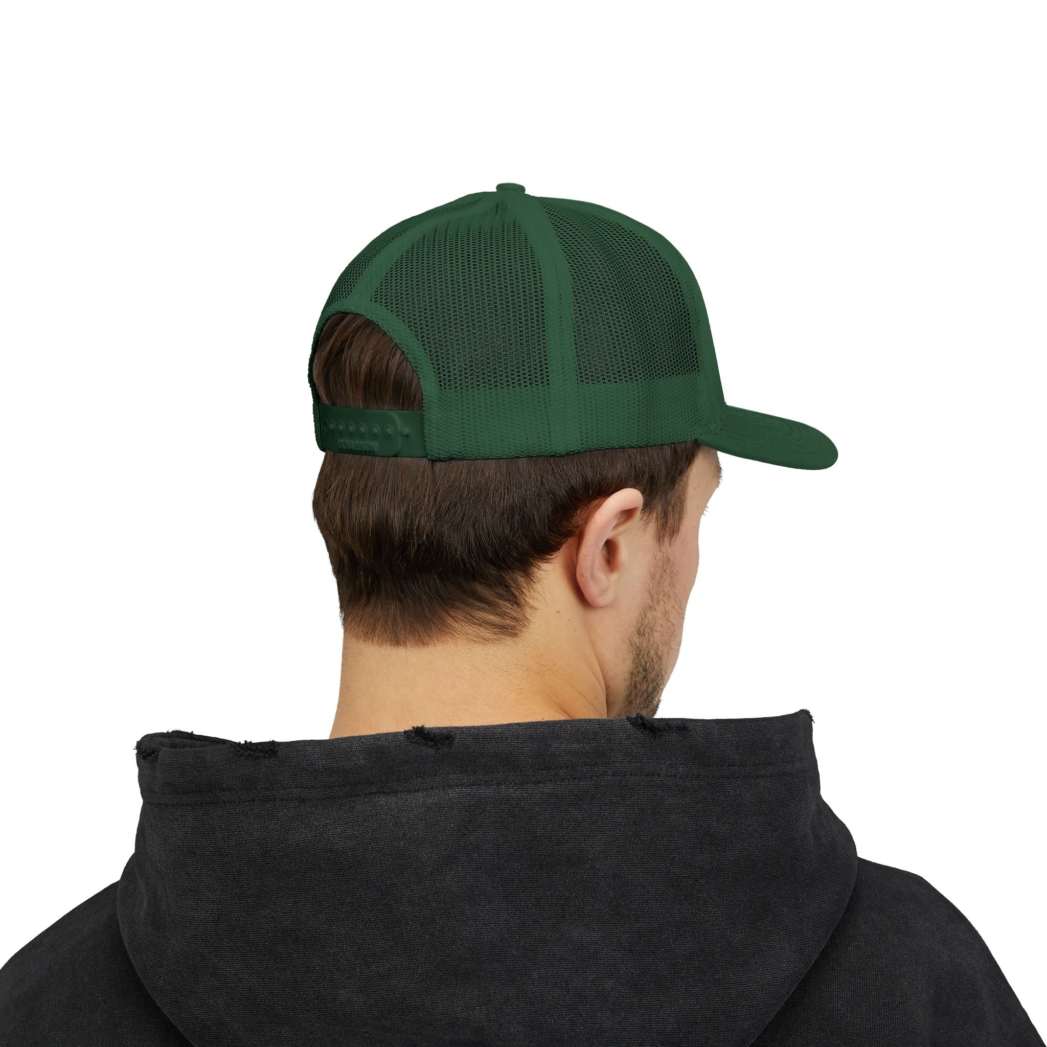 Trucker Cap — Floral Teddy 'Dog Mom' Embroidered Snapback