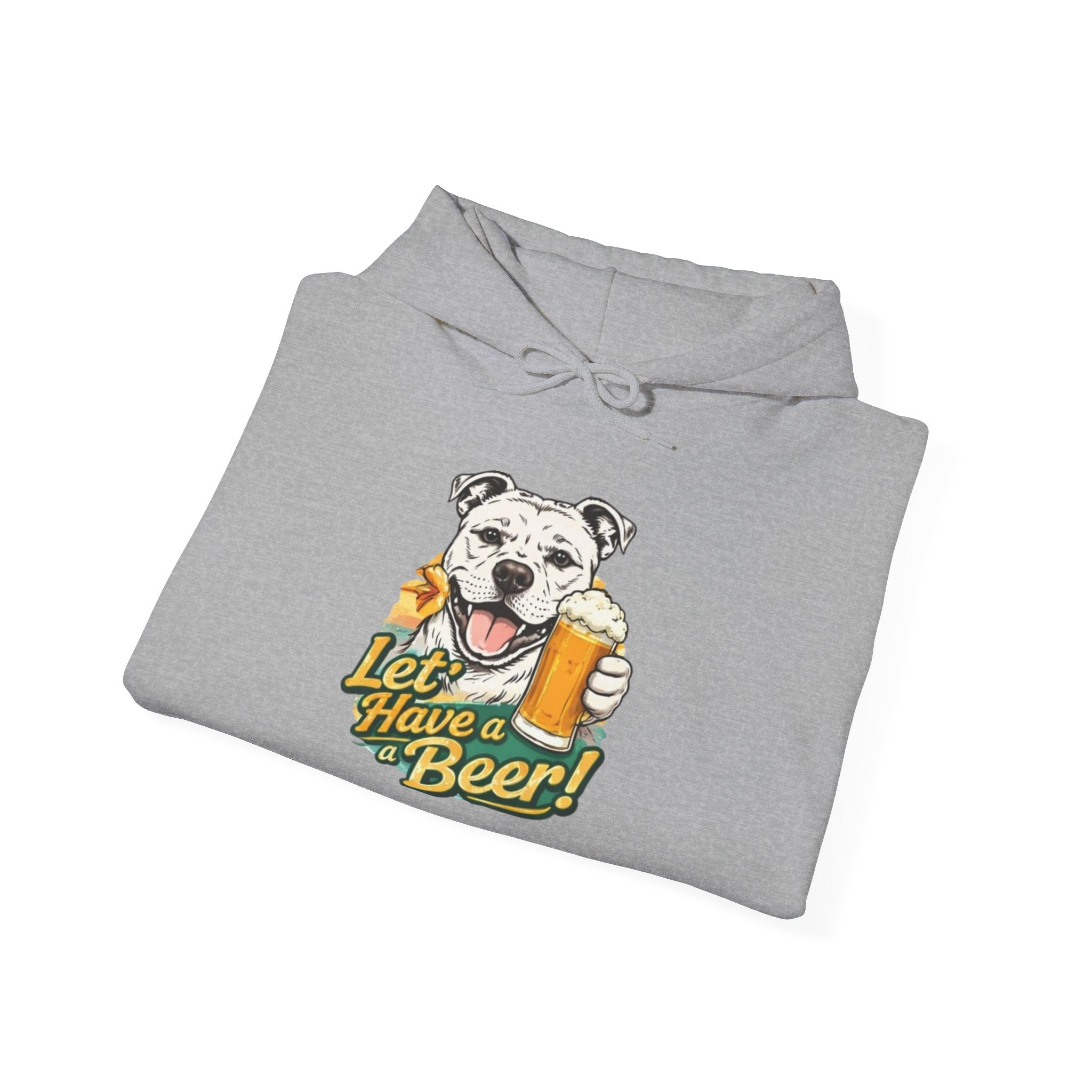 Let’s Have a Beer Dog Hoodie – Funny Dog & Beer Graphic Pullover