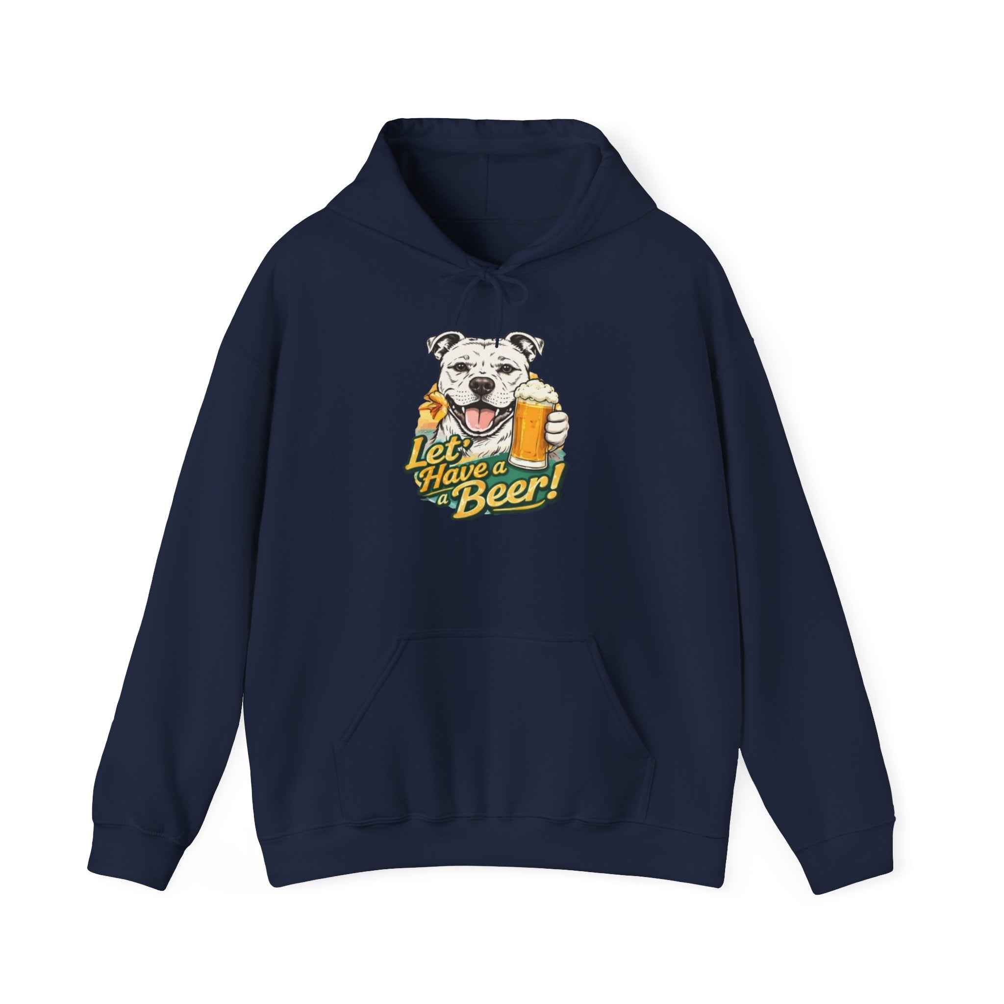 Let’s Have a Beer Dog Hoodie – Funny Dog & Beer Graphic Pullover