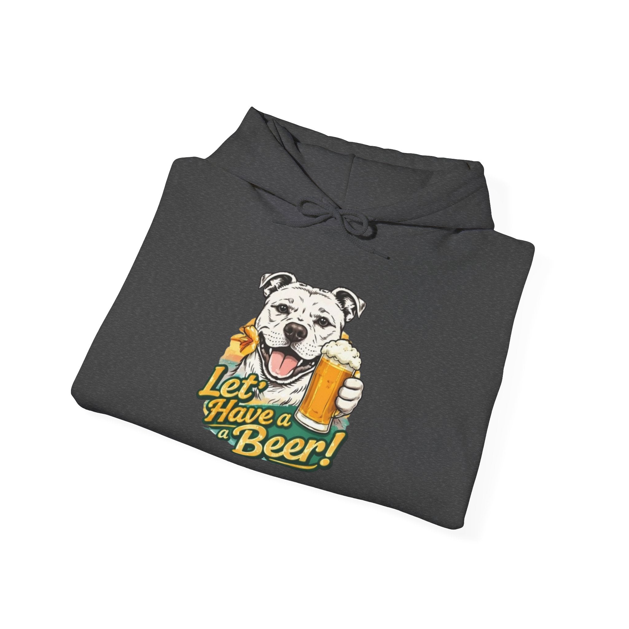 Let’s Have a Beer Dog Hoodie – Funny Dog & Beer Graphic Pullover