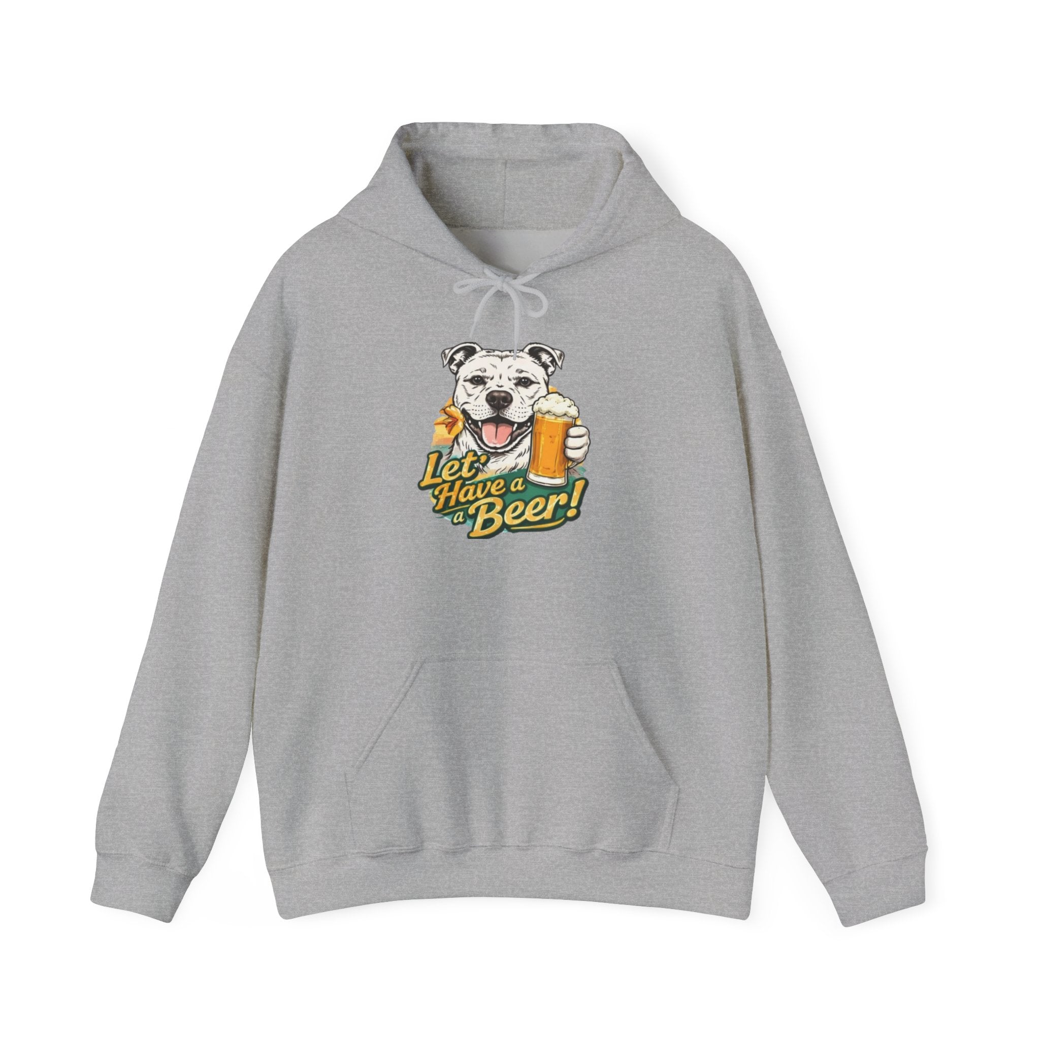 Let’s Have a Beer Dog Hoodie – Funny Dog & Beer Graphic Pullover