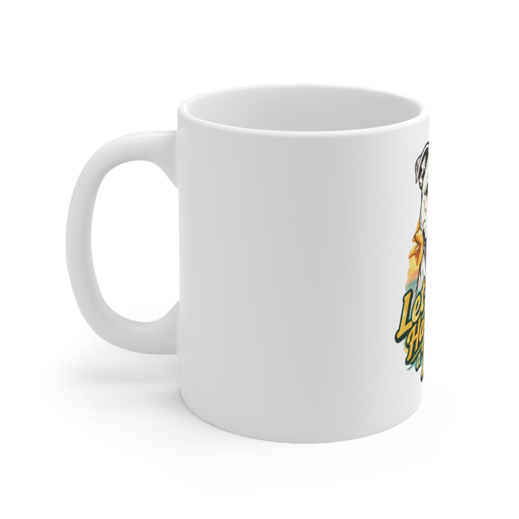 Beer Dog Ceramic Mug — "Let's Have a Beer!" 11oz & 15oz