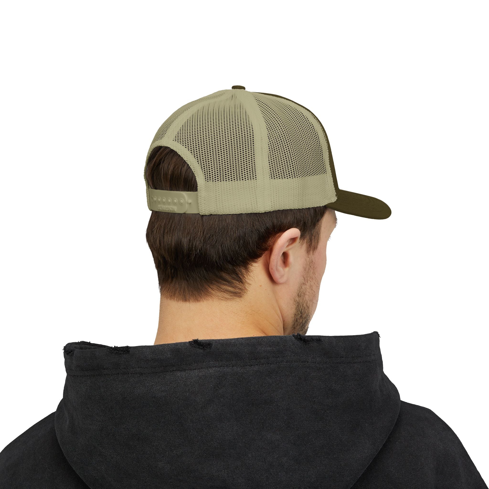 Trucker Cap — Floral Teddy 'Dog Mom' Embroidered Snapback