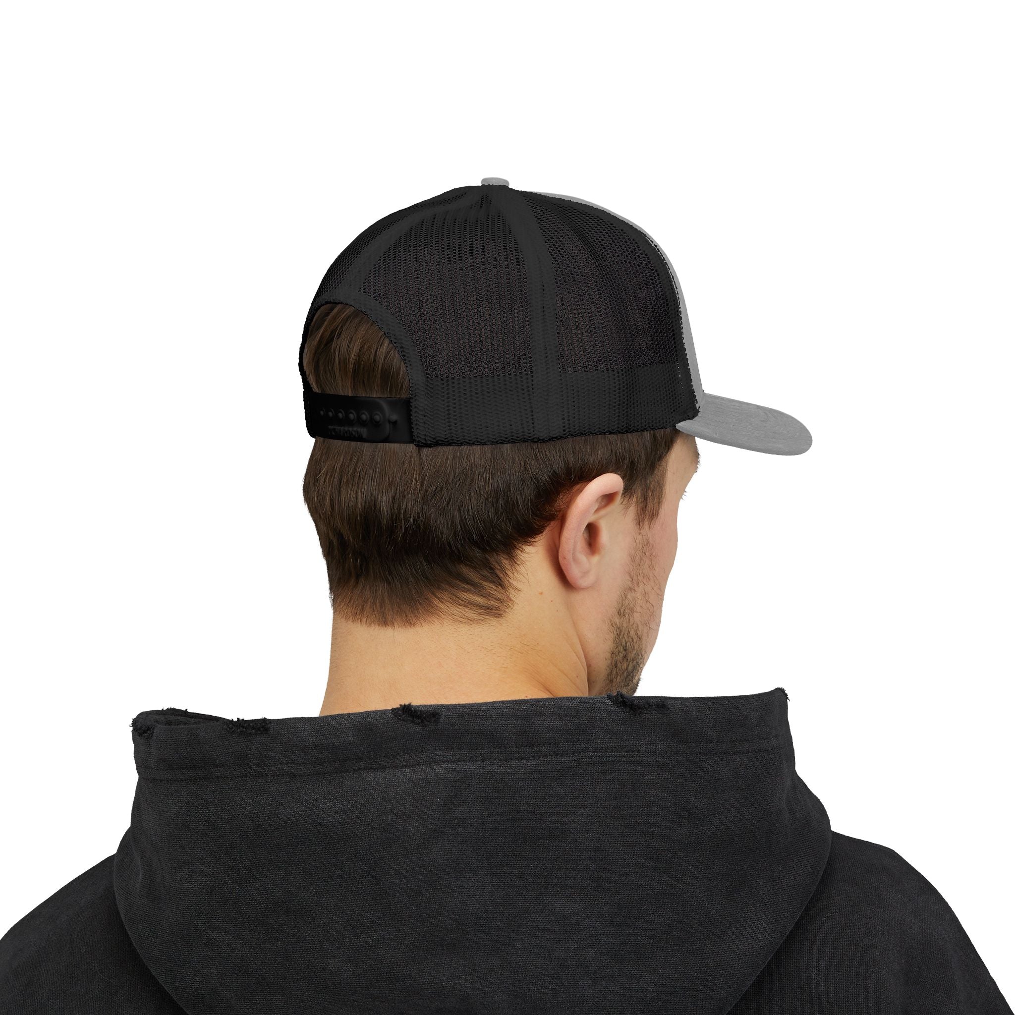 Trucker Cap — Floral Teddy 'Dog Mom' Embroidered Snapback