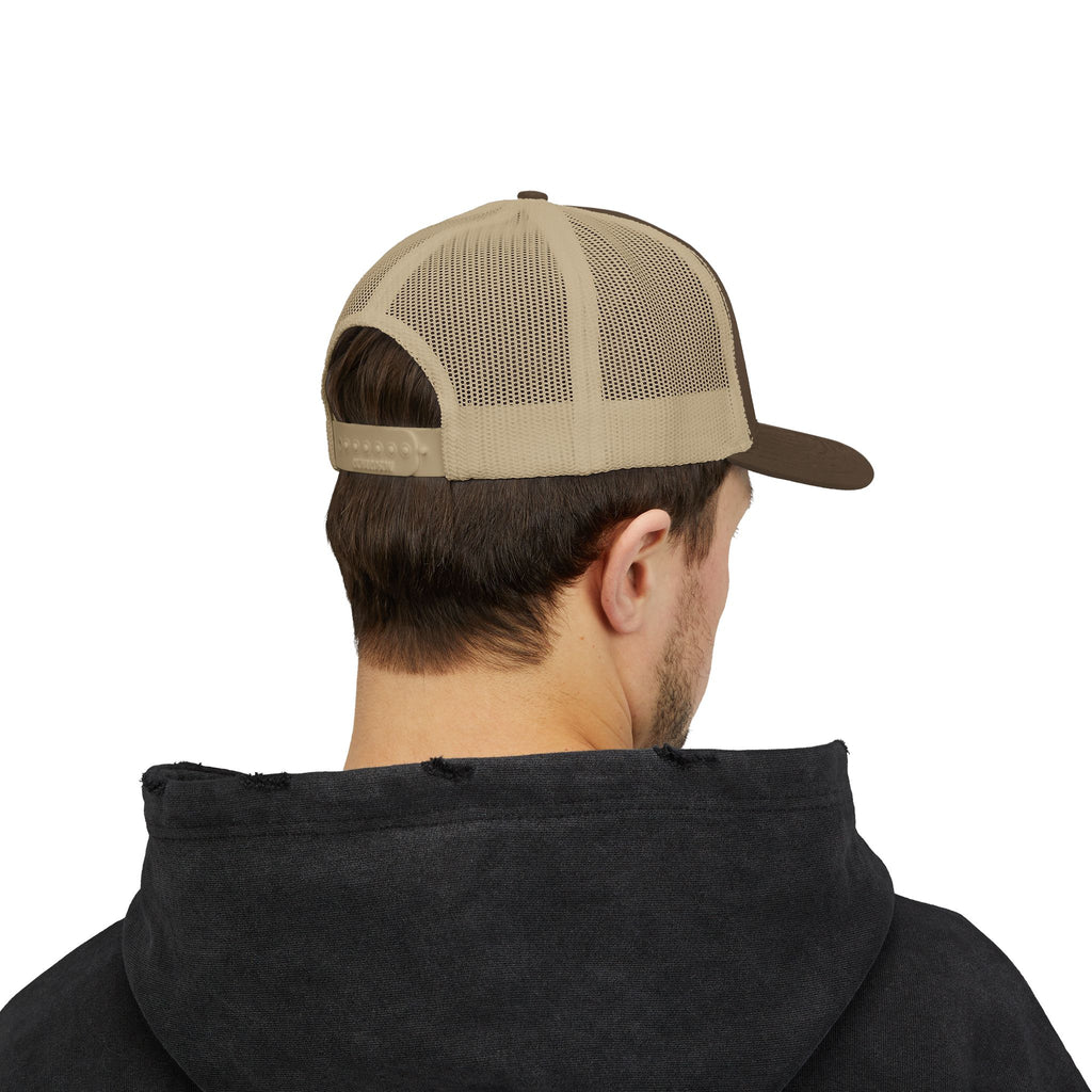 Trucker Cap — Floral Teddy 'Dog Mom' Embroidered Snapback