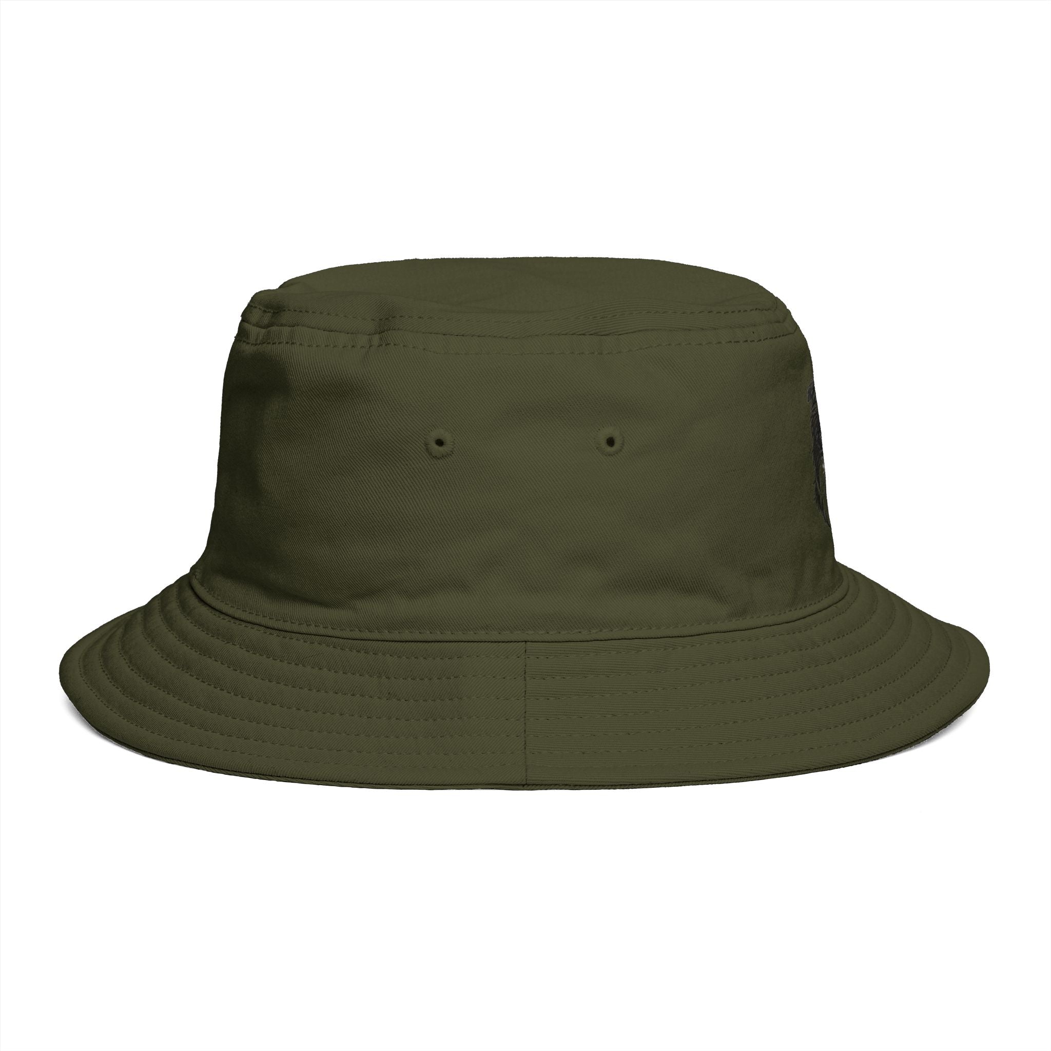 Brown Bucket Hat with Border Collie Portrait – Dog Lover Sun Hat