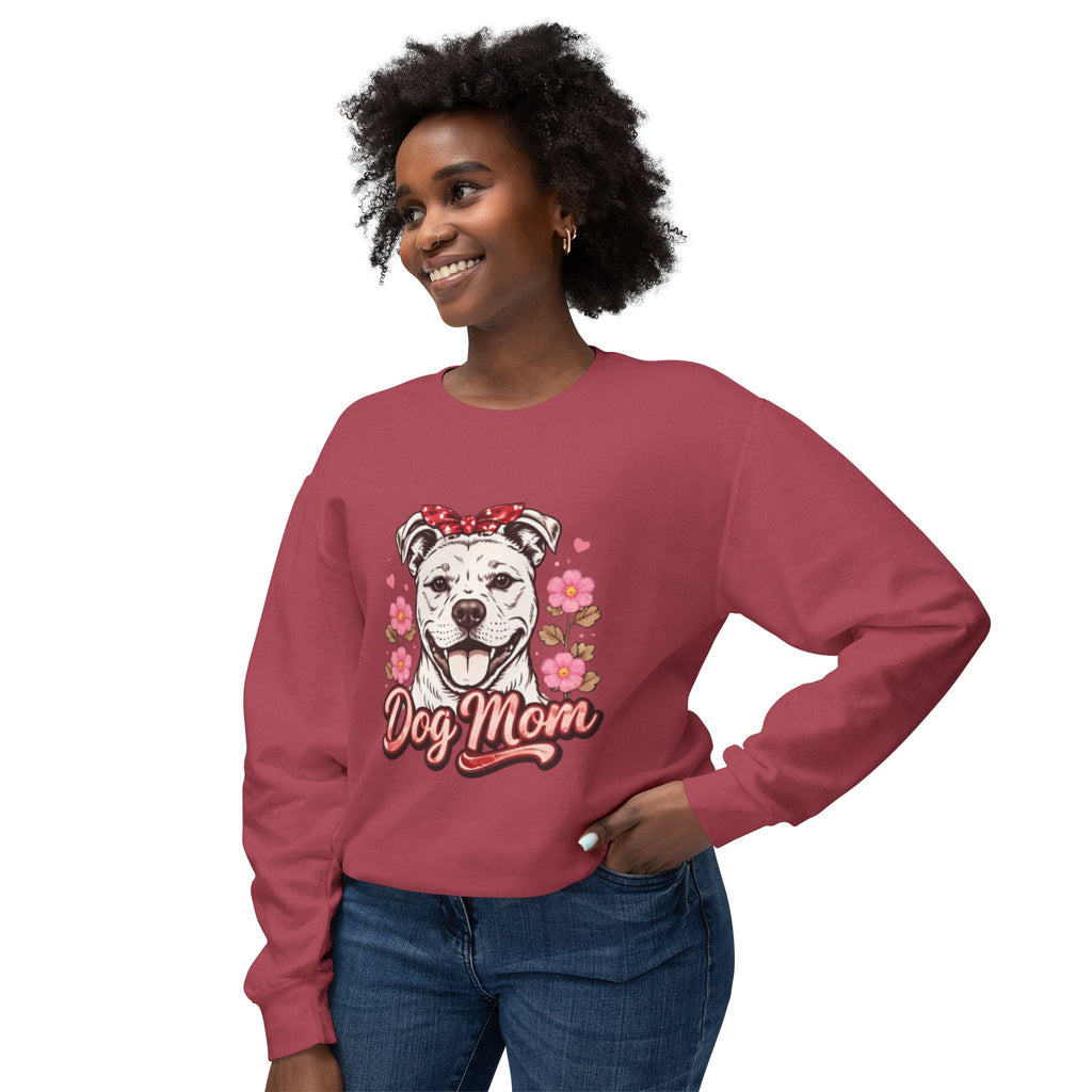 Dog Mom Sweatshirt — Floral Pup Graphic Crewneck