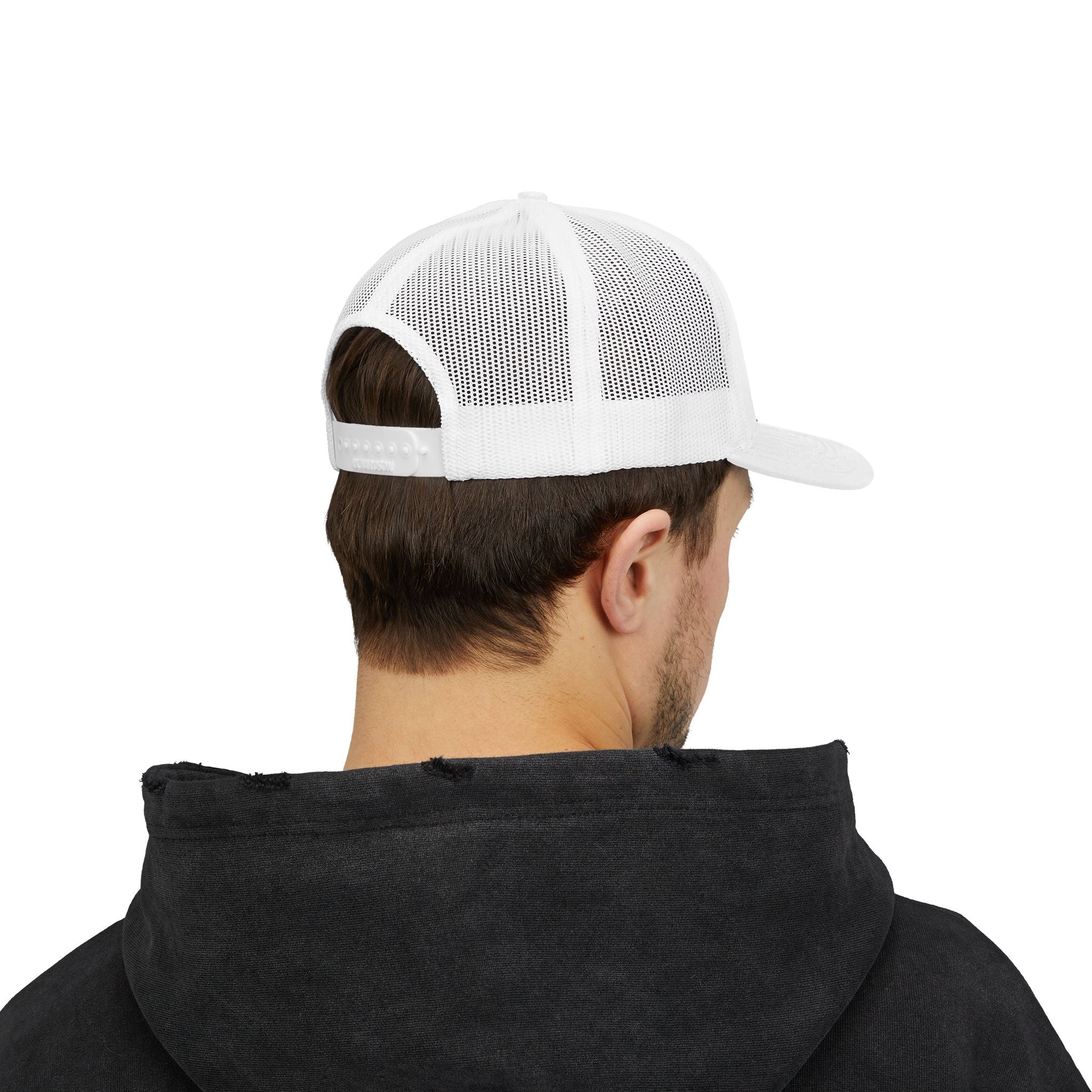 Trucker Cap — Floral Teddy 'Dog Mom' Embroidered Snapback