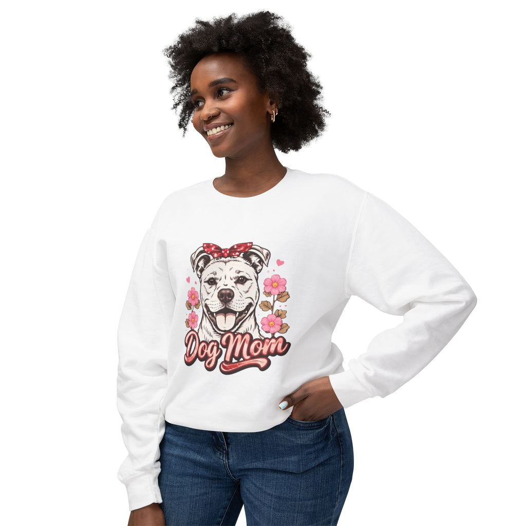 Dog Mom Sweatshirt — Floral Pup Graphic Crewneck