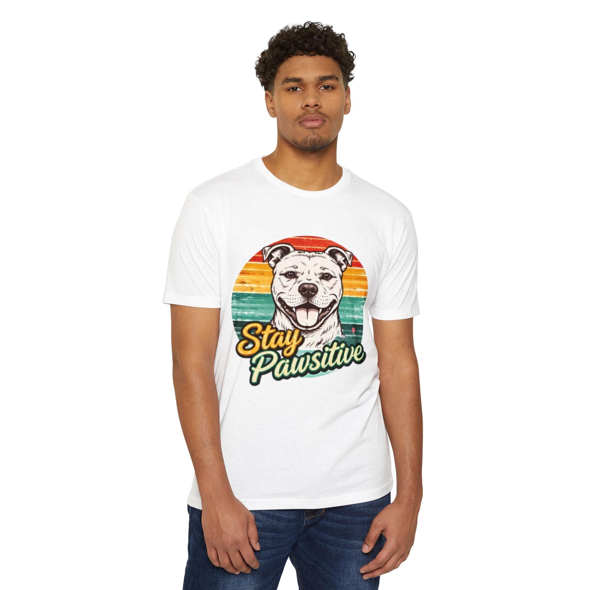 Stay Pawsitive Dog T-Shirt