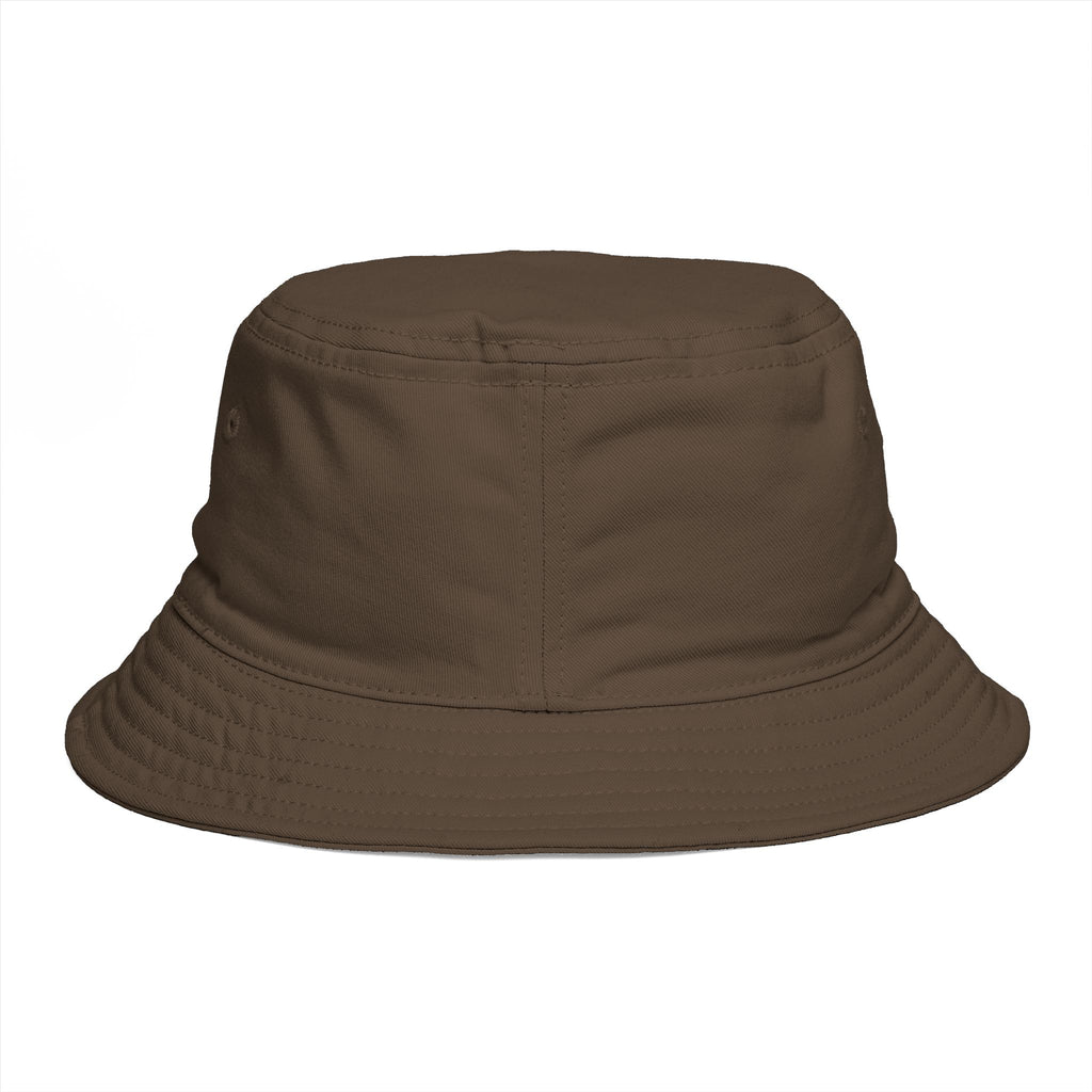 Brown Bucket Hat with Border Collie Portrait – Dog Lover Sun Hat
