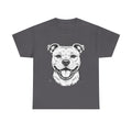Pit Bull Smile T-Shirt — Happy Dog Portrait Tee for Dog Lovers